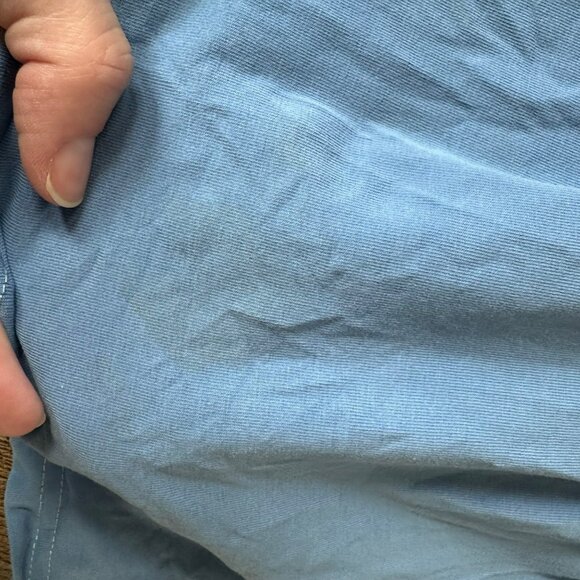 Matilda Jane Blue Ruffle Toddler Dress 12-24M Short Sleeve Striped Button Detail - Picture 2 of 7